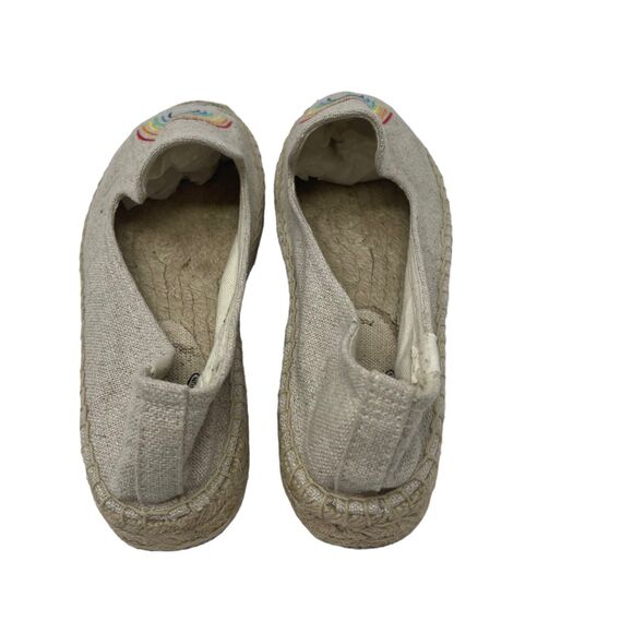 Soludos Cream Flats with Cozy Rainbow Design - Picture 4 of 7
